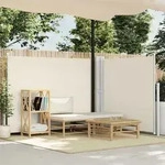 Ausziehbare Seitenmarkise Creme 140 X 600 Cm - Vidaxl