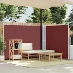 Ausziehbare Seitenmarkise Braun 140 X 600 Cm Vidaxl