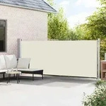 Seitenmarkise Ausziehbar 600x160 Cm Creme - Vidaxl
