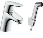 Hansgrohe Focus E2 - Set Einhebelmischer 70 Mit Bidetbrause Und Brauseschlauch, Chrom