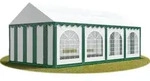 Festzelt Partyzelt 4x8 M Premium, Hochwertige Pvc Plane 750 N In Gr&uuml;n-wei&szlig; 100%