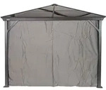 Vorhang-set Passend Zu Verona 10x10, Dunkelgrau, Polyester - Sojag