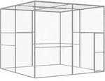 Katzenk&auml;fig 3x3x2,5 M Verzinkter Stahl - Vidaxl