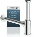Kirchhoff Ds-5wk Flaschensiphon, Chrom, 1 1/4 X 32 Mm