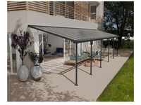 Palram-canopia - Aluminium Terrassenüberdachung Feria Anthrazit 295x1035x305 cm