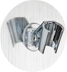Wenko Static-loc&reg; Duschkopfhalter Osimo, Befestigen Ohne Bohren, Silber Gl&auml;nzend,