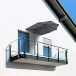 Schneider Sonnenschirm Salerno Mezza Anthrazit 150 X 150 Cm Balkonschirm