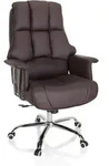 B&uuml;rostuhl / Chefsessel Commander Kunstleder Braun Hjh Office