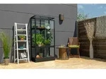 Vitavia - Balkon- Und Anlehn-gew&auml;chshaus 'stad', Schwarz, 3 Mm Esg Mit