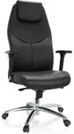 B&uuml;rostuhl / Chefsessel Ferrara Leder Schwarz Hjh Office
