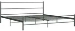 Bettgestell Grau Metall 180&times;200 Cm Vidaxl