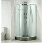 Trendline Komplettdusche Easy Fix New 90x90cm Mit Armatur U. Brause Runddusche