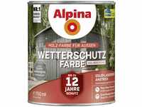 Wetterschutzfarbe halbdeckend 0,75 l sturmwolkengrau Holzschutzfarbe - Alpina