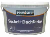 Primaster - Sockelfarbe 5 l steingrau matt Dachfarbe Dachbeschichtung Dachlack