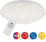 Briloner - Led Deckenleuchte Dimmbar Rgb Fernbedienung 10w Wei&szlig; Metall-kunststoff