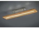 Trio - Led Deckenleuchte Brad Aus Holz Lang & Schmal Dimmbar, Breite 100cm