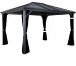 Pavillon Ventura 10x14, Anthrazit, 296 X 423 X 261 Cm (l X B X H), Aluminium - Sojag