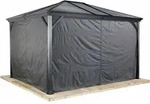 Vorhang-set Passend Zu Ventura 10x10, Dunkelgrau, Polyester - Sojag