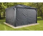Sojag Vorhang-set Passend Zu Ventura 10x14, Dunkelgrau, Polyester