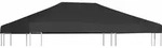 Pavillondach 310 G/m2 4x3 M Grau - Vidaxl