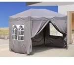 Quick-star - Pop-up-pavillon 2 X 3 M Smoky Grau Mit 4 Easy-klett Seitenw&auml;nden...