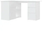 Eckschreibtisch Wei&szlig; 145x100x76 Cm Holzwerkstoff Vidaxl