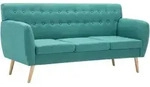 3-sitzer-sofa Stoff 172x70x82 Cm Gr&uuml;n Vidaxl