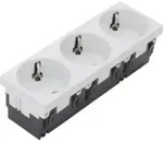 Tehalit Schuko-steckdose Mosaik 3-fach 45x135 Esr333 Ws