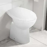 Vidaxl - Hohe Sp&uuml;lrandlose Toilette Soft-close 7 Cm Erh&ouml;hte H&ouml;he Keramik