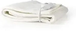 Nedis Elektrisches W&auml;rmeunterbett 150x 80cm Wei&szlig; Heizdecke Abschaltautomatik Set