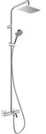Vernis Shape - Duschset Showepipe 230 Mit Badewannen-thermostat, Ecosmart, Verchromt
