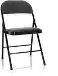 Konferenzstuhl / Besucherstuhl / Klappstuhl Tudela I Samt Dunkelgrau Hjh Office