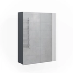 Vicco - Badspiegelschrank Freddy, Anthrazit, 60 X 77 Cm
