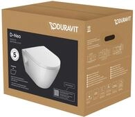 D-neo - Wand-wc Mit Wc-sitz, Softclose, Wei&szlig; 45780900a1 - Duravit