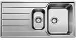 Lemis 6 - Sp&uuml;le, 100x50 Cm, Geb&uuml;rsteter Edelstahl 523032 - Blanco