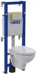 Wisa Wand-wc Komplett-set Xt No.1 Inkl. Vorwandelement Wandtiefsp&uuml;l-wc Toilette