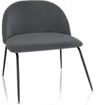 Loungesessel / Living Stuhl Velvo Samt Grau Hjh Office