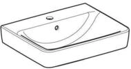 Keramag - Geberit Renova Plan, Aufsatz-waschtisch , 55x44 Cm, 1 Hahnloch,