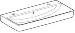 Keramag - Geberit Renova Plan, Waschtisch , 100x48 Cm, 2 Hahnl&ouml;cher, Mit