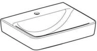 Keramag - Geberit Renova Plan, Waschtisch, 55x44 Cm, 1 Hahnloch, Ohne