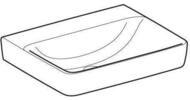 Keramag - Geberit Renova Plan, Aufsatz-waschtisch , 60x48 Cm, Ohne
