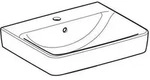 Keramag - Geberit Renova Plan, Aufsatz-waschtisch , 55x44 Cm, 1 Hahnloch,