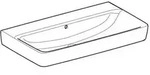 Keramag - Geberit Renova Plan, Waschtisch, 85x48 Cm, Ohne Hahnloch, Mit