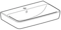 Renova Compact Waschtisch, 650x370mm, Mit Hahnloch, Mit - Geberit