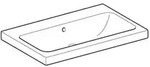 Keramag - Geberit Icon Light Waschtisch, 75 Cm X 48 Cm, Ohne Hahnloch, Mit