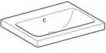 Keramag - Geberit Icon Light Waschtisch, 60 Cm X 48 Cm, Ohne Hahnloch, Mit
