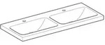 Geberit Icon Light Doppelwaschtisch, 120 Cm X 48 Cm, Mit 2