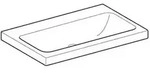 Keramag - Geberit Icon Light Waschtisch, 75 Cm X 48 Cm, Ohne Hahnloch, Ohne