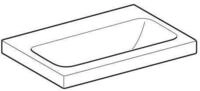 Keramag - Geberit Icon Light Waschtisch, 60 Cm X 42 Cm, Ohne Hahnloch, Ohne