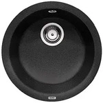 Blanco Rondo - Silgranitsp&uuml;le, Durchmesser 45 Cm, Schwarz 525959